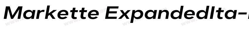 Markette ExpandedIta字体转换